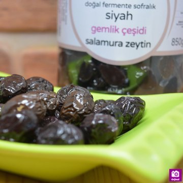 Siyah Sele Zeytin Gemlik 850 Gr