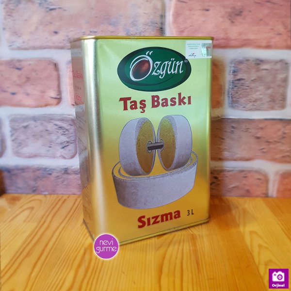 Taş Baskı Sızma Zeytinyağı 3lt