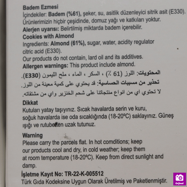 Badem Ezmesi 230gr
