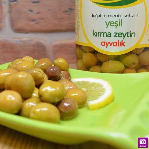 Yeşil Kırma Zeytin Ayvalık 1000Gr