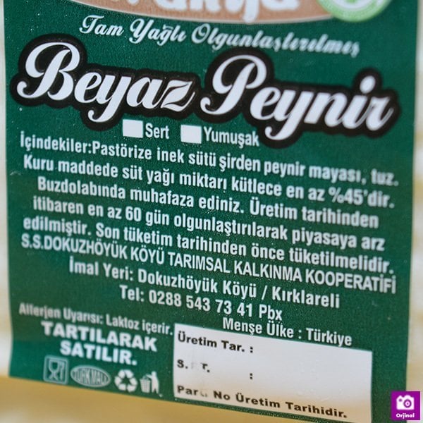 Tam Yağlı İnek Peyniri 700Gr